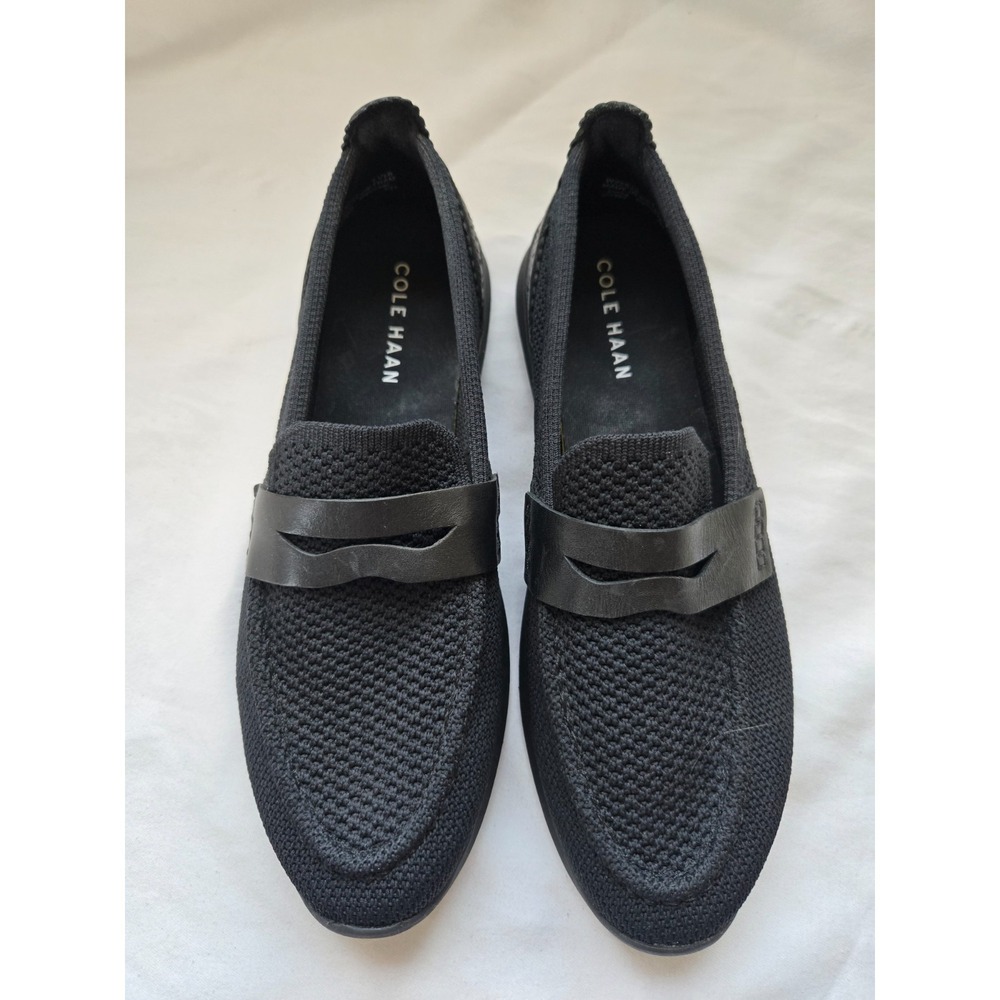 Cole Haan Black Knit Loafers